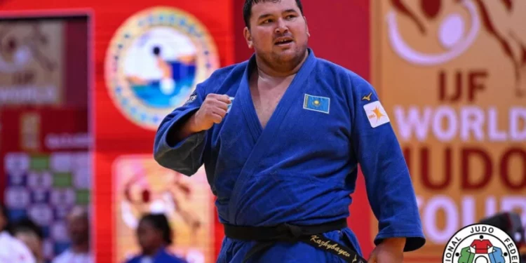 Изображение для новости: Ерасыл Кажыбаев уступил в финале Grand Slam по дзюдо в Астане