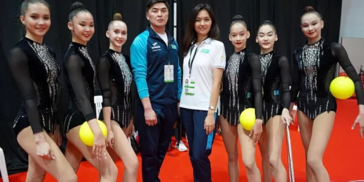Изображение для новости: Казахстан завоевал ещё одно «золото» на чемпионате Азии по художественной гимнастике