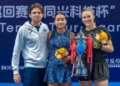 Изображение 1 для Сандугаш Кенжибаева выиграла теннисный турнир в Китае