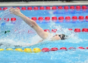 Изображение для новости: Александр Румынский установил рекорд и принес Казахстану «золото» юношеской Азиады в плавании