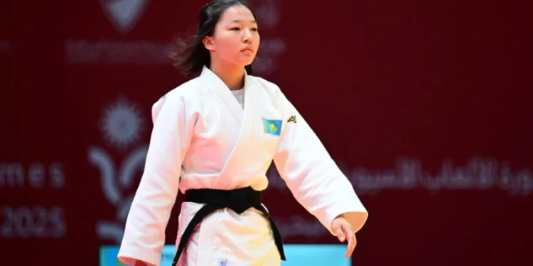 Изображение для новости: Дзюдо на юношеских Азиатских игр: Фатима Супыгалиева завоевала «золото»