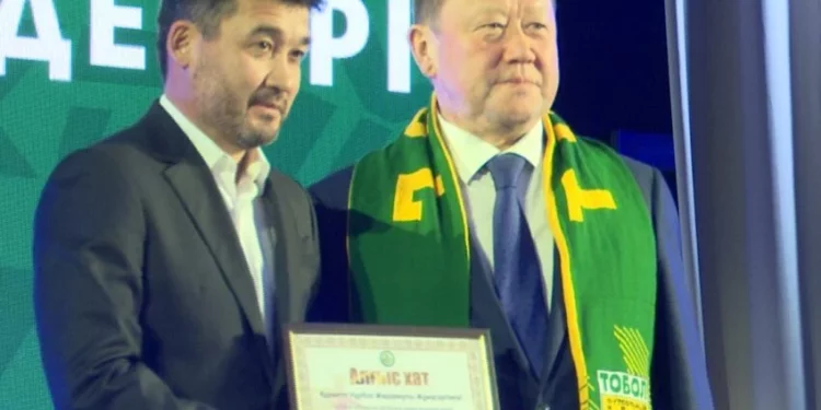 Изображение для новости: В Костанае чествовали «Тобол»: Кубок Казахстана, бронза Премьер-лиги и курс на Европу